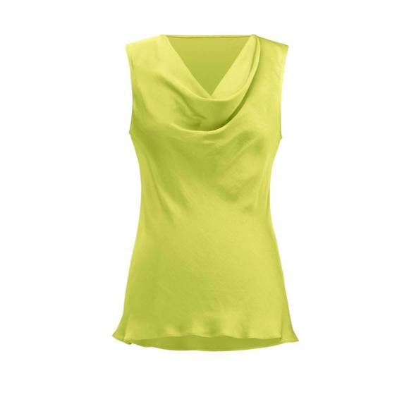 NEW JOSEPH RIBKOFF cowl neck tank top in wasabi - Picture 4 of 4